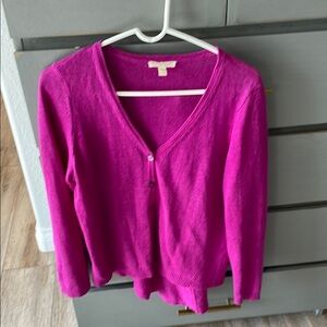 Eileen Fisher Pink Cardigan Sweater